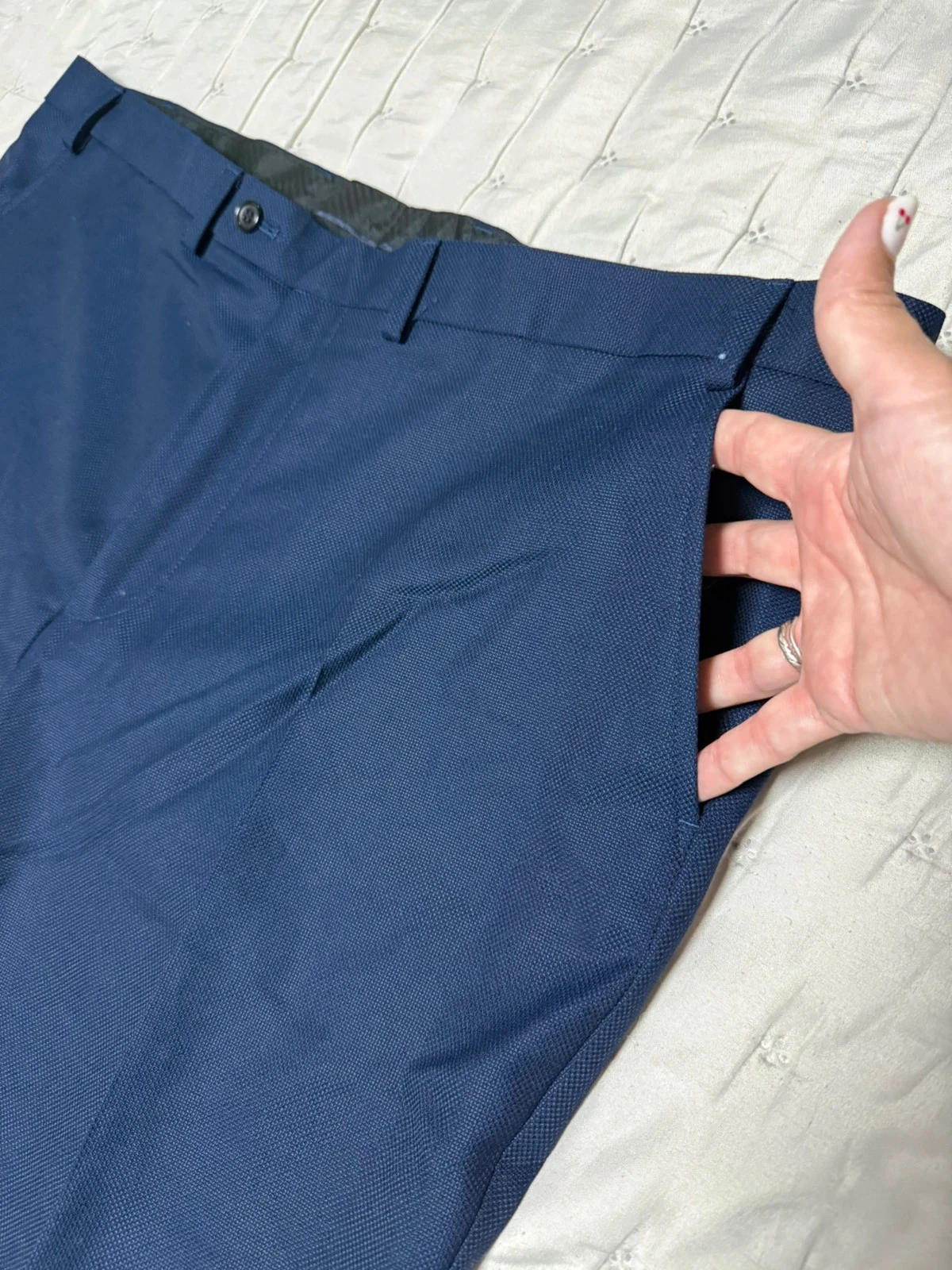 Navy Blue Suit Pants StvdioJeff Banks size 3Xl – photo 5